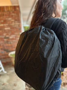 backpack with rain cover